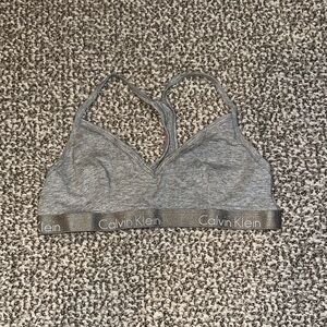 Calvin Klein Women's Heather Gray Bralette